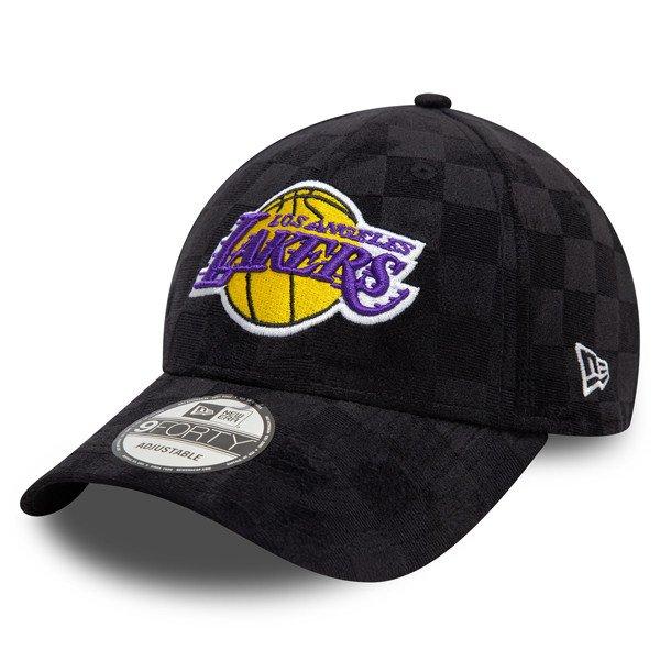 sapka New Era 9FORTY NBA Tonal Check LA Lakers Black