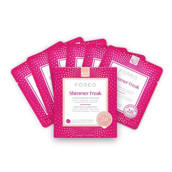 Foreo Fényesítő szemkörnyékápoló maszk
Shimmer Freak UFO™ (Brightening Mask) 6 x 6 g