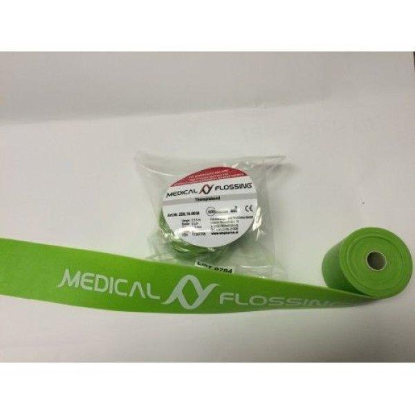 MEDICAL FLOSSING Gumiszalag 2,13 m x 5 cm 1,33 mm zöld (flossing szalag)