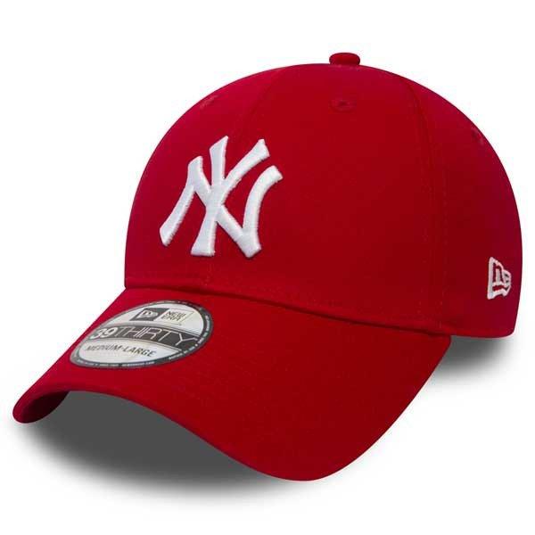 New Era 39thirty MLB League Basic NY Yankees Scarlet White Cap