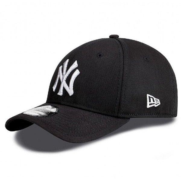 New Era 39thirty MLB League Basic NY Yankees Black White Cap