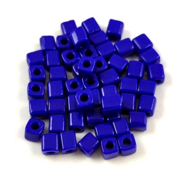 Miyuki kocka gyöngy - 0414 - Opaque Cobalt - 4mm