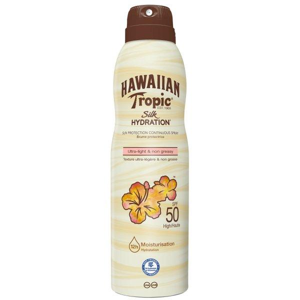 Hawaiian Tropic Fényvédő spray Silk Hydration Spray SPF 50 (Sun
Protection Continuous Spray) 220 ml