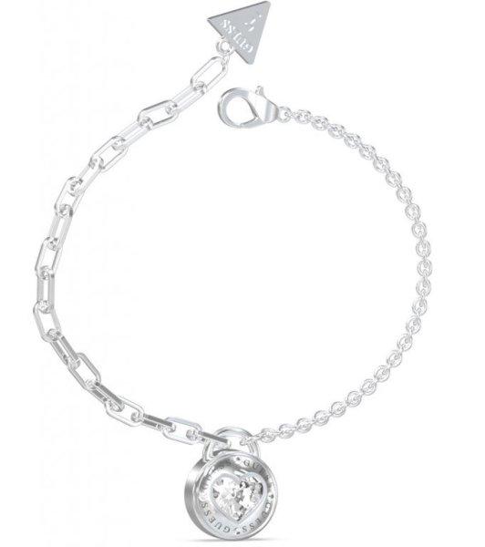 Guess Romantikus acél karkötő Rolling Hearts JUBB03353JWRH 14,5
- 18,5 cm - D