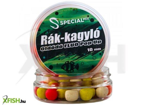 Speciál Mix Oldódó Fluo Pop-Up Bojli 10 Mm Rák-Kagyló 15 g