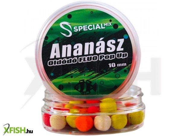 Speciál Mix Oldódó Fluo Pop-Up Bojli 10 Mm Ananász 15 g