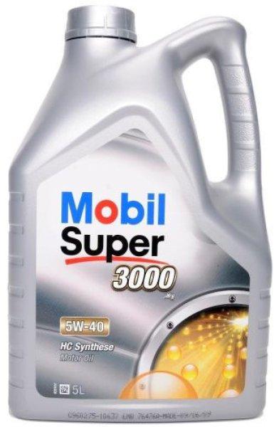 Mobil Super 3000 X1 5W40 5L A3/B4 (motorolaj)