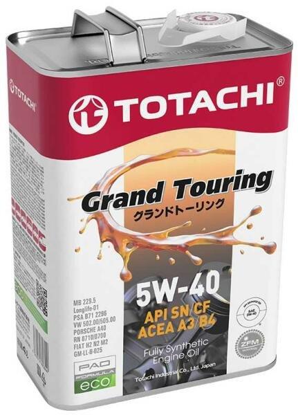 Totachi grand touring 5w40 4l sn/cf acea a3/b4 502.00/505.00 mb 229.5 fiat psa