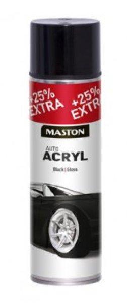 Maston acryl color fényes fekete 500ml 4301220 vegyiáru