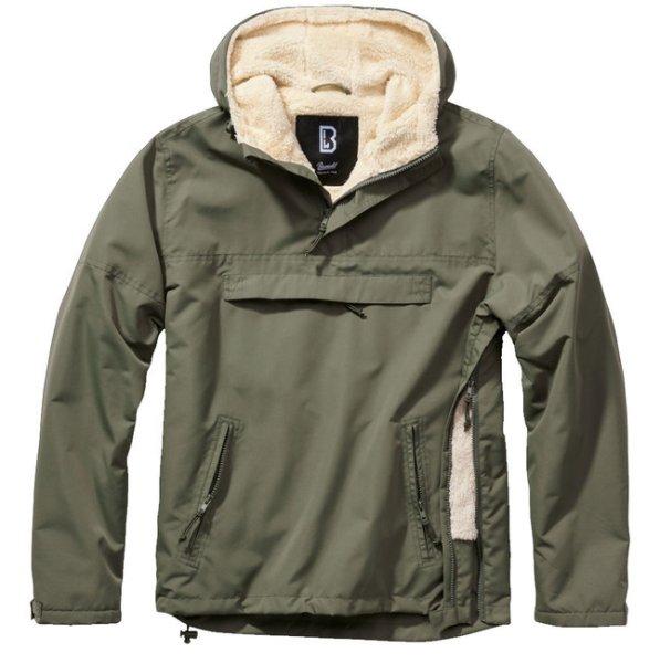 Brandit Windbreaker Sherpa dzseki, olivazöld