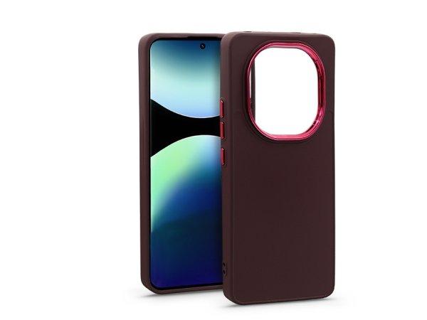 Haffner Frame szilikon tok - Xiaomi Redmi Note 14 Pro 5G/Note 14 Pro+ 5G -
bíbor