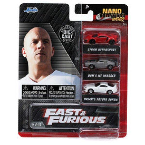 Simba: Fast   Furious 3-Pack Nano Cars Wave 4