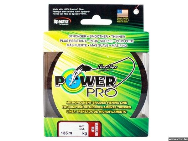 Power Pro Line Fonott Zsinór Piros 135m 0,10mm 5Kg