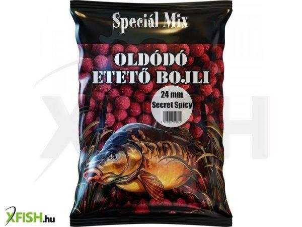 Speciál Mix Oldódó Etető Bojli 24 mm Secret Spicy Csípős Fűszeres 1000 g