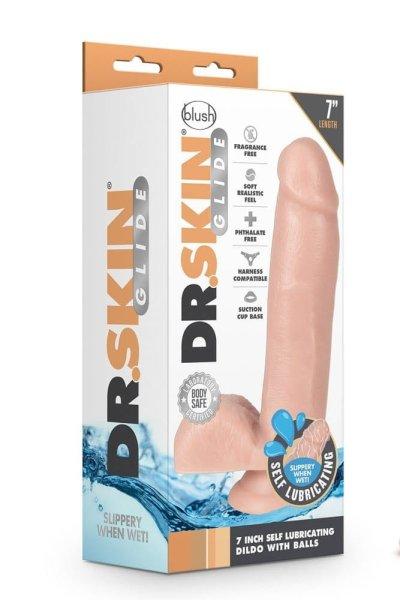  DR. SKIN 7INCH SELF LUBRICATING DILDO 