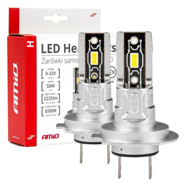 Amio Led Izzók H-Mini Szeria H7/H18 50W 6500K 12V 2db