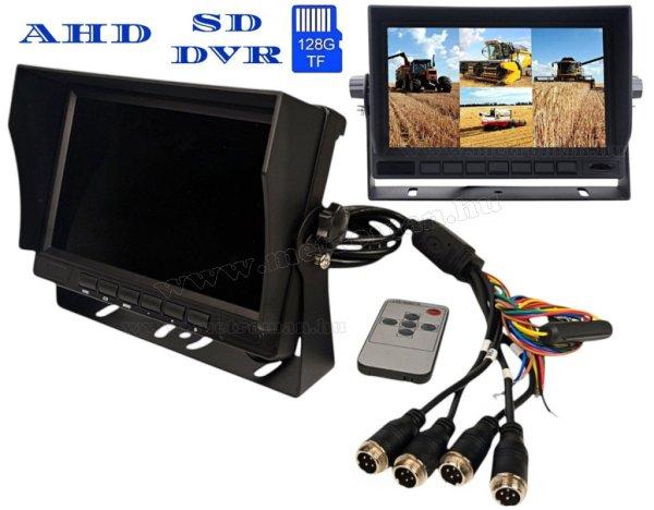 Analóg - AHD 4PIN QUAD LCD tolatókamera monitor SD DVR felvétellel
MM3660-HD-DVR 12/24V