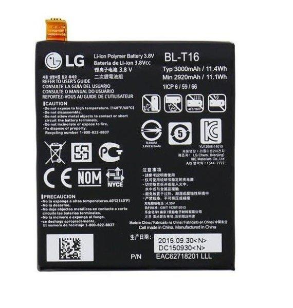 LG BL-T16 gyári akkumulátor Li-Ion Polymer 3000 mAh (LG H955 G Flex 2)