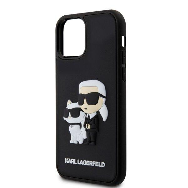 Karl Lagerfeld 3D Rubber Karl and Choupette Apple iPhone 12 / 12 Pro 2020 (6.1)
hátlapvédő tok fekete (KLHCP12M3DRKCNK)