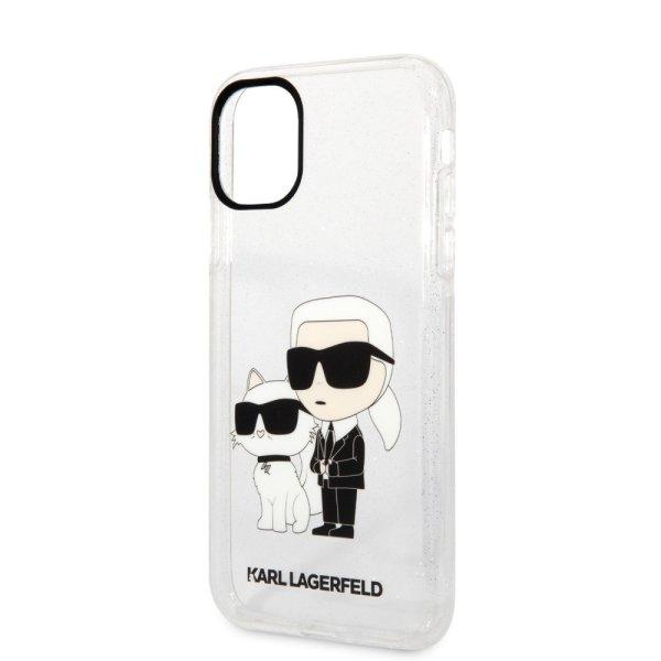 Karl Lagerfeld IML Glitter Karl and Choupette NFT Apple iPhone 11 (6.1) 2019
hátlapvédő tok átlátszó (KLHCN61SLKLRBK)