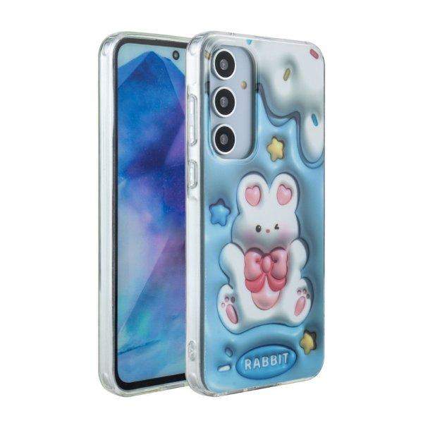 KIDS CASE Apple iPhone 15 (6.1) mintás TPU / PC tok kék