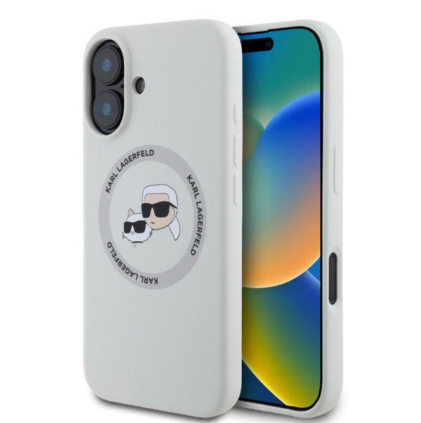 Karl Lagerfeld Liquid Silicone K&CH Heads Apple iPhone 16 Pro (6.3) MagSafe
hátlapvédő tok bézs (KLHMP16LSKCHTCE)