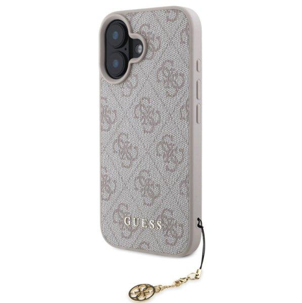 Guess Apple iPhone 16 Pro (6.3) 4G Charm Case hátlapvédő tok pink
(GUHCP16LGF4GCP)