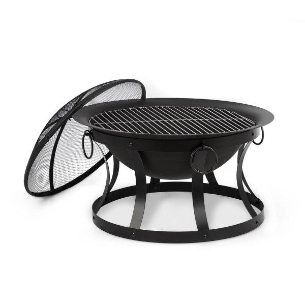 Blumfeldt Pentos, 2 az 1-ben tűzrakóhely és grill, Ø 73 cm, szikrák elleni
védelem, Ø 60 cm grill, fekete