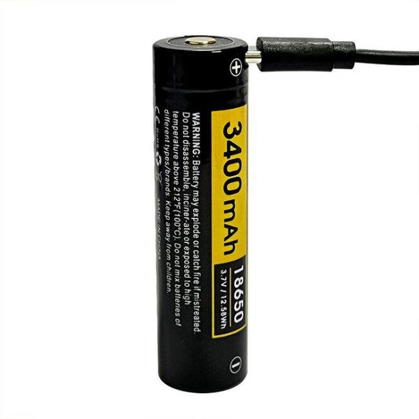 Speras újratölthető lítium zseblámpa RC34 18650 3400mAh