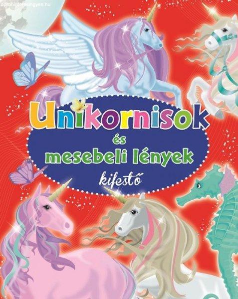 Unikornisok és mesebeli lények kifestő