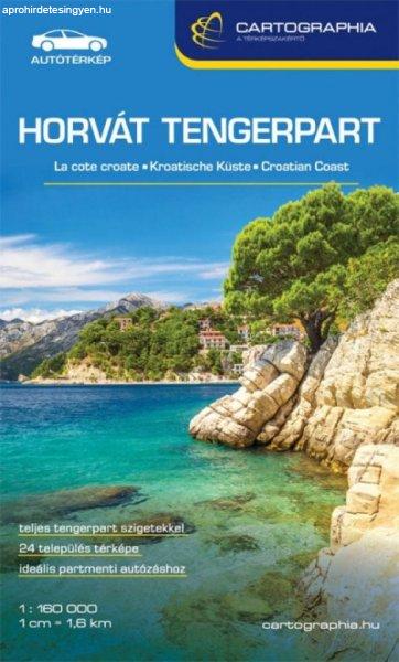 Horvát tengerpart (Adria) térkép