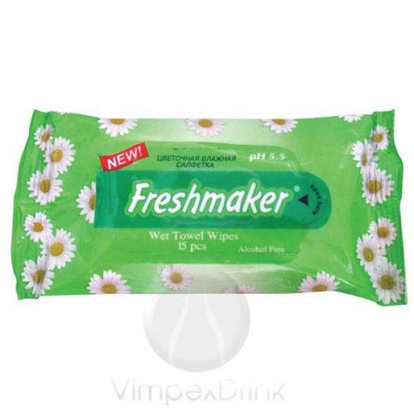 Freshmaker nedves zsebkendő 15 lapos/vegyes