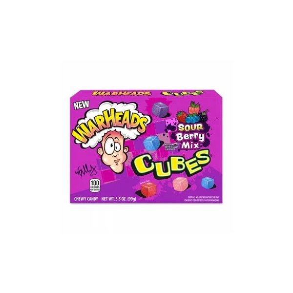 Warheads Sour Berry Mix Cubes savanyű gumicukor válogatás 99g