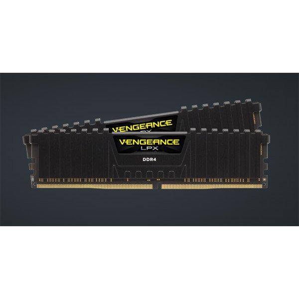 CORSAIR Memória VENGEANCE DDR4 16GB 3200MHz C16 LPX, XMP 2.0 (Kit of 2), fekete