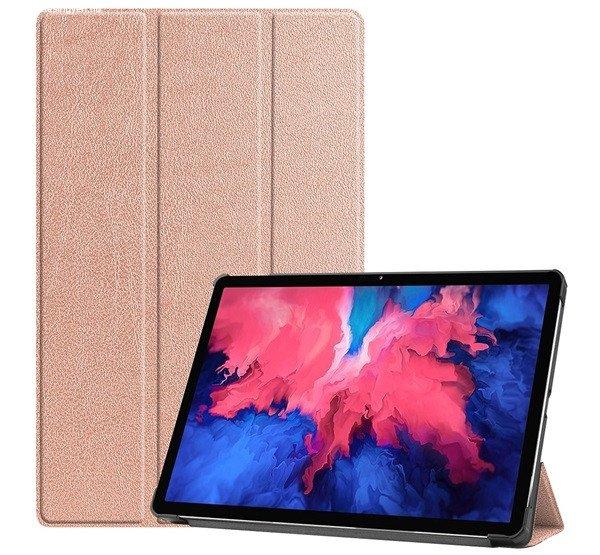 Tok álló, bőr hatású (aktív FLIP, oldalra nyíló, TRIFOLD, asztali
tartó) ROZÉARANY Lenovo Tab P11 (TB-J606F), Lenovo Tab P11 5G (TB-J607Z),
Lenovo Tab P11 Plus (TB-J616F)