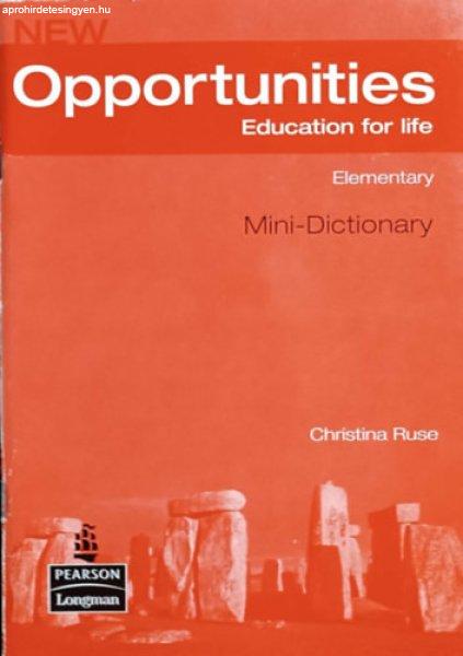 New Opportunities - Elementary Mini-Dictionary - Christina Ruse