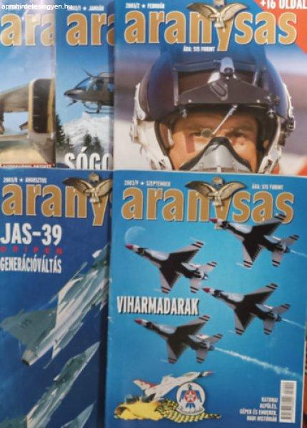 Aranysas magazin szórványszámok (2002/11; 2003/1,2,8,9) (5 db) - Tőrös
István (Főszerk.)