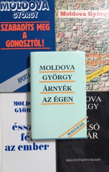 Árnyék az égen + Az utolsó határ + Ésszel fél az ember + Ki ölte meg a
Holt-tengert? + Szabadíts meg a gonosztól! (5 kötet) - Moldova György