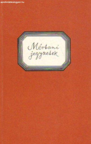 Mértani jegyzetek -