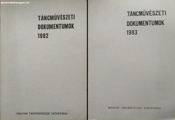 Táncművészeti dokumentumok 1982 + Táncművészeti dokumentumok 1983 (2
kötet) - Kaposi Edit (szerk.), Maácz László (szerk.)