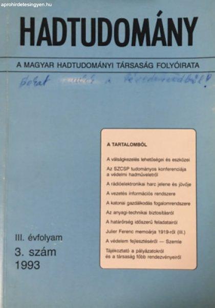 Hadtudomány 1993/3. szám (III. évf.) -