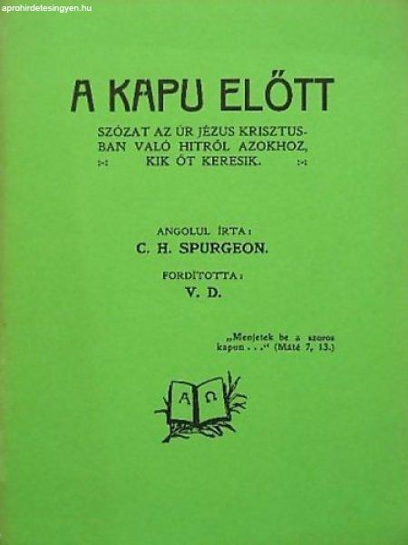 A kapu előtt - C. H. Spurgeon