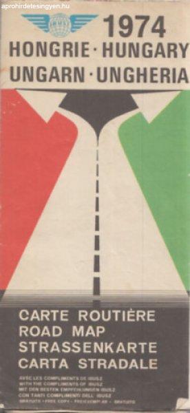 IBUSZ Hungary Road Map 1974 -