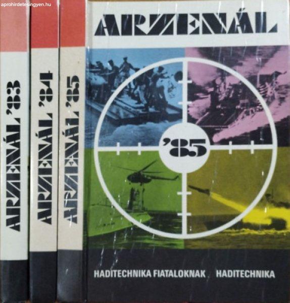 3 kötet az Arzenál évkönyv-sorozatból -