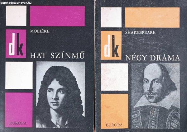 2 db Diákkönyvtár: Moliére: Hat színmű + Shakespeare: Négy dráma -
Moliére, Shakespeare