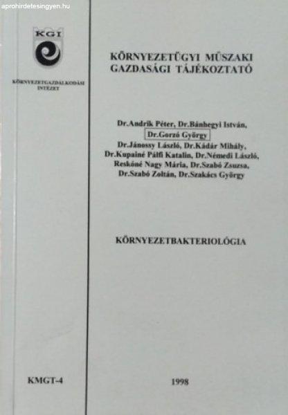 Környezetbakterológia (Környezetügyi Műszaki Gazdasági Tájékoztató 4.)
- Némedi László (szerk.)