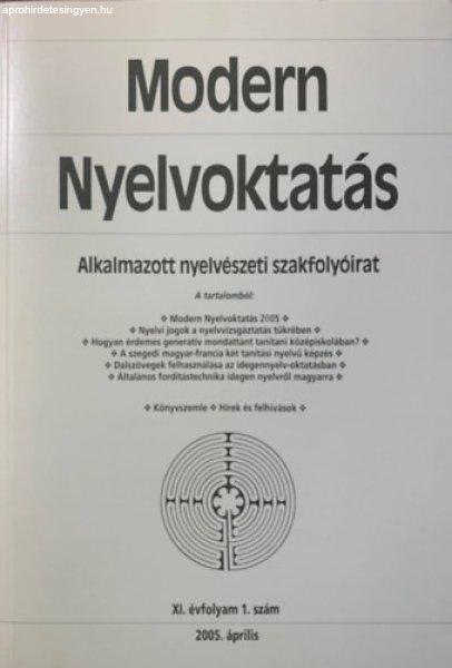 Modern Nyelvoktatás 2005. április - XI. évfolyam 1. szám -