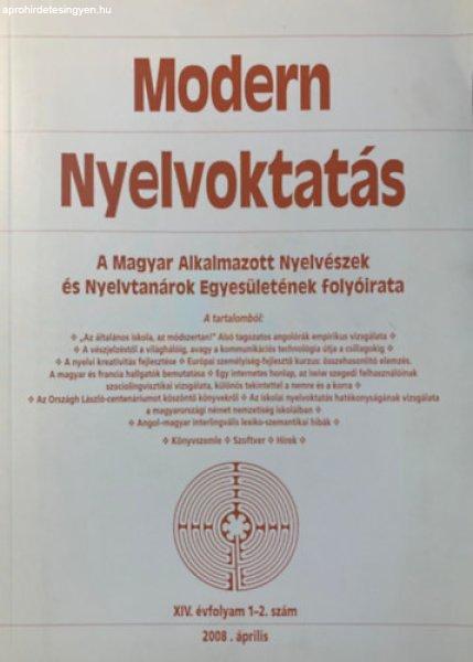 Modern Nyelvoktatás 2008. április - XIV. évfolyam 1-2. szám -