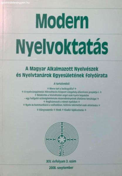 Modern Nyelvoktatás 2008. szeptember - XIV. évfolyam 3. szám -