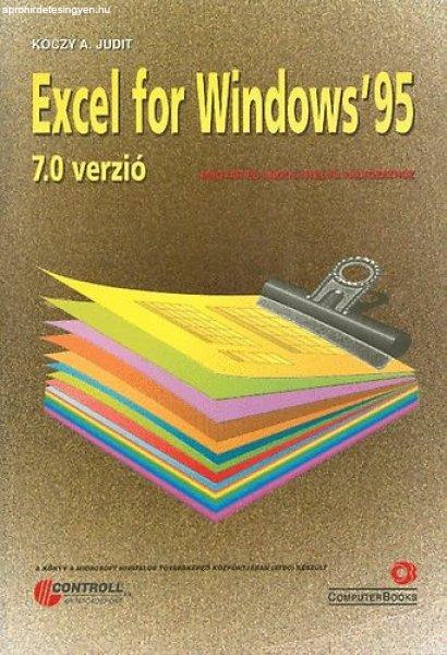 Excel for Windows ' 95 7.0 verzió magyar és angol nyelvű változathoz -
Kóczy A. Judit